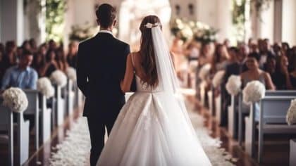 Une maîtresse en robe blanche interrompt un mariage pour « avertir la mariée »